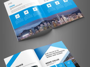 凝聚專業(yè)力量，彰顯品牌魅力 大氣藍(lán)色企業(yè)畫(huà)冊(cè)設(shè)計(jì)全攻略